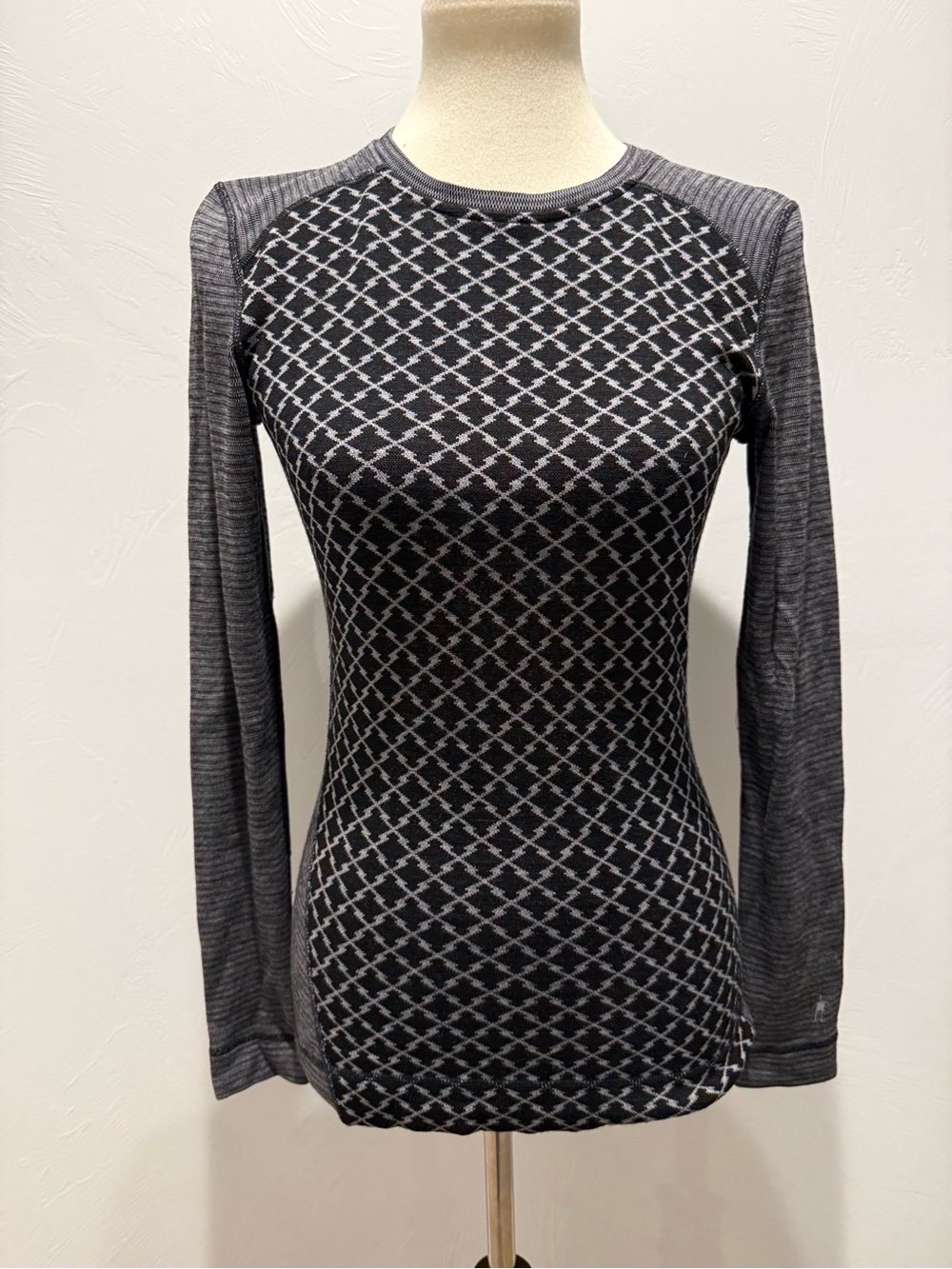 Smartwool Women's Classic Thermal Merino Base Layer Pattern Crew Top